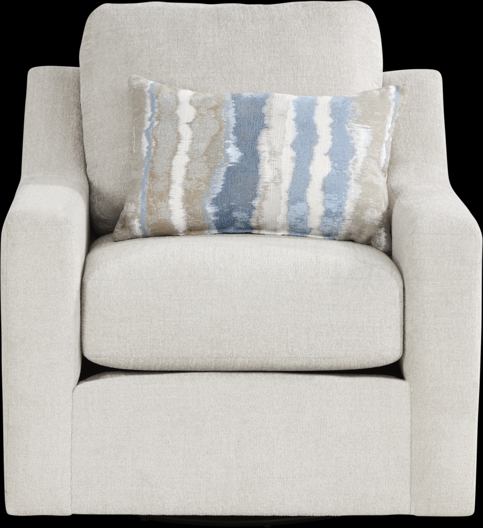 Cynthia Dove Swivel Chair - Thumbnail - Image 2