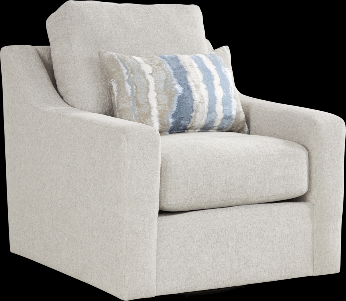 Cynthia Dove Swivel Chair - Thumbnail - Image 1