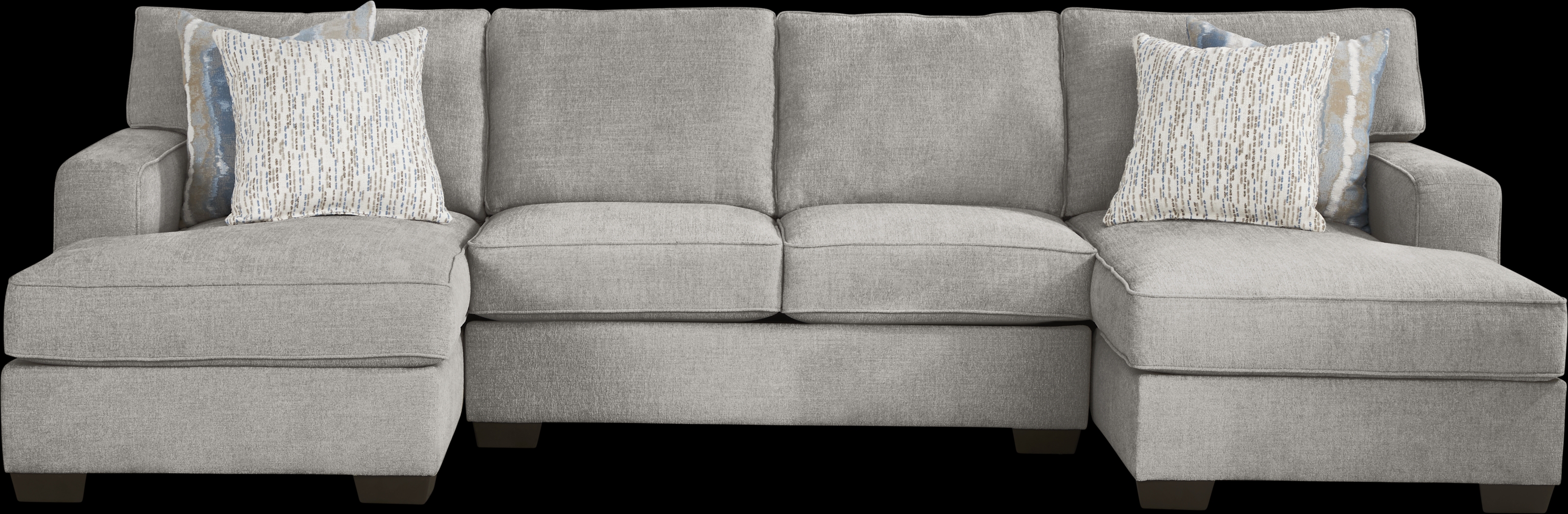 Cynthia Gray 3 Pc Sectional - Thumbnail - Image 1