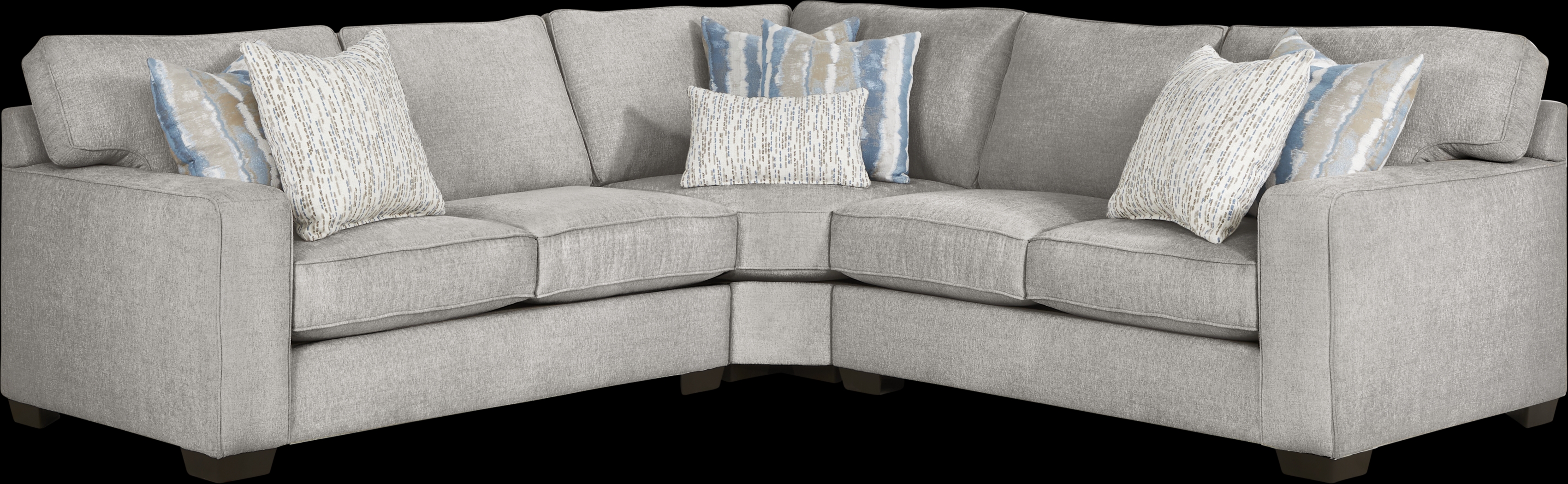 Cynthia Gray 3 Pc Sectional - Thumbnail - Image 1