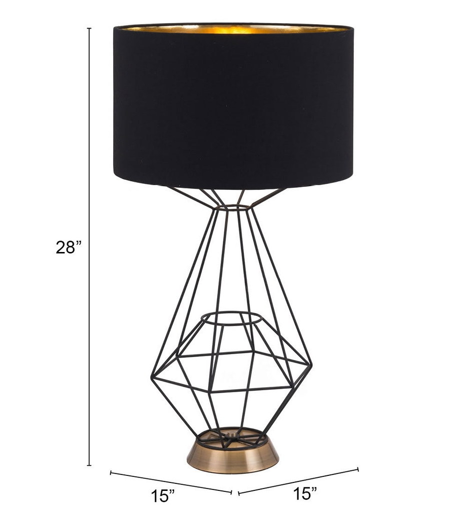 Cypress Circle Black Lamp - Thumbnail - Image 4
