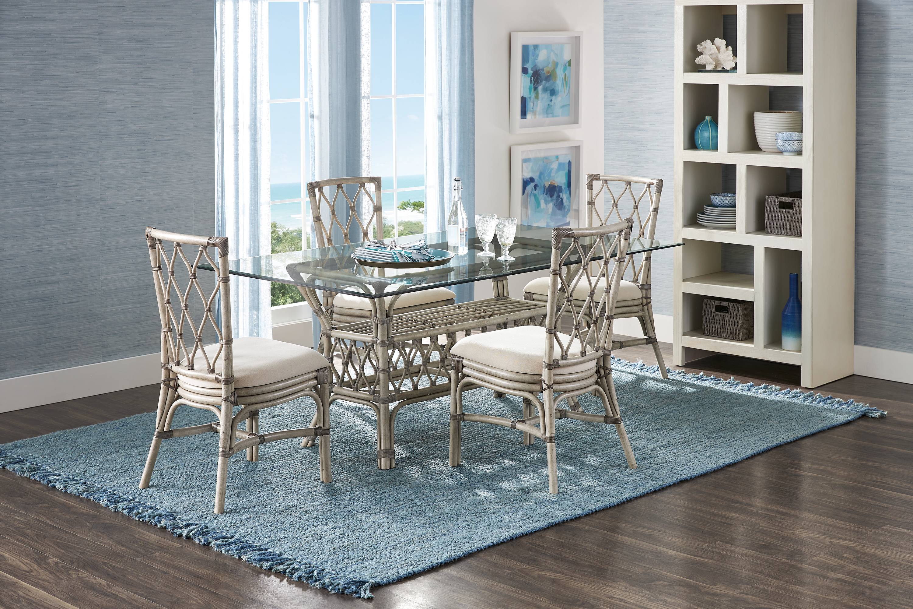 Cypress Cove Gray Rectangle Dining Table - Thumbnail - Image 2