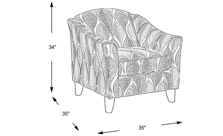 Dimension Image. Please refer to the Dimension Tab on this page for dimension details.