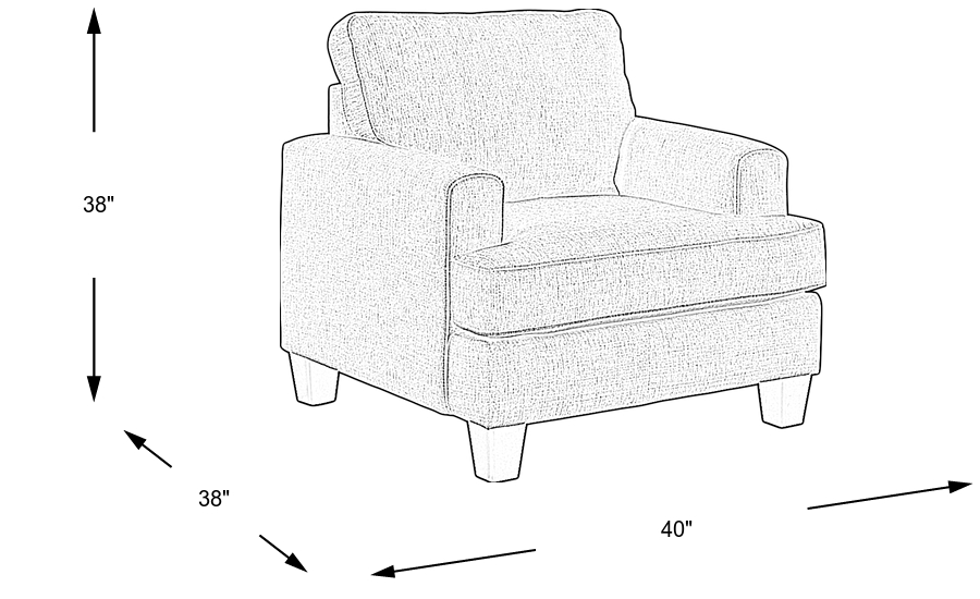 Dimension Image. Please refer to the Dimension Tab on this page for dimension details.