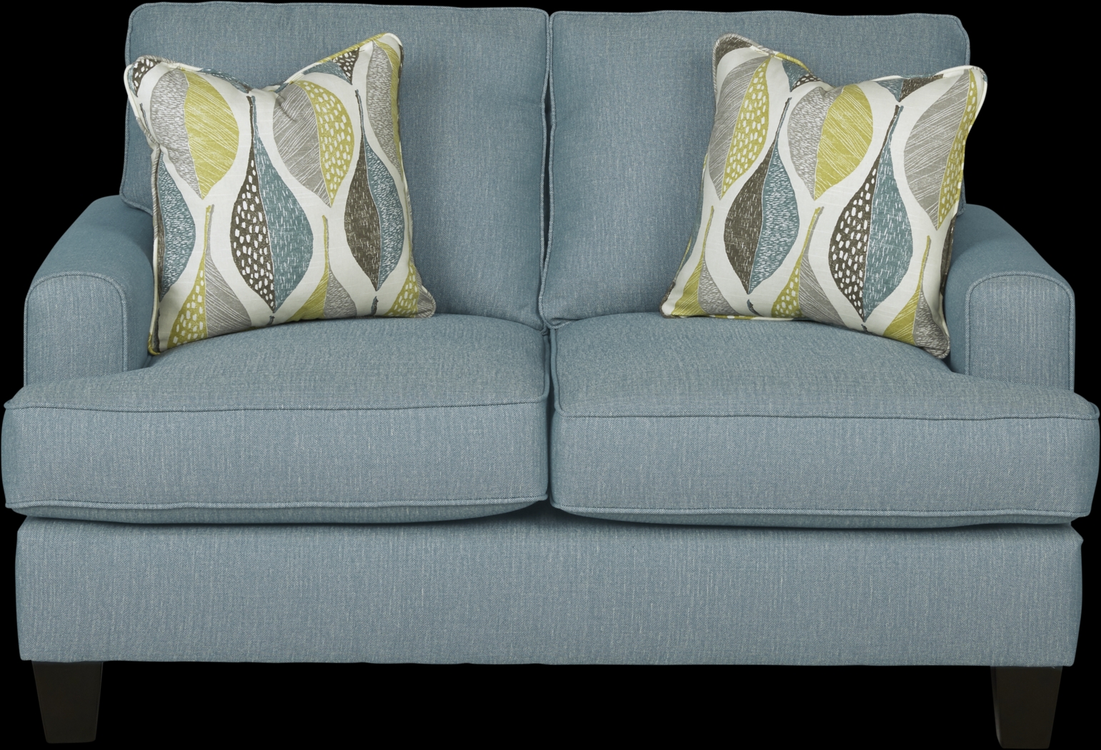 Cypress Gardens Blue Loveseat - Thumbnail - Image 1
