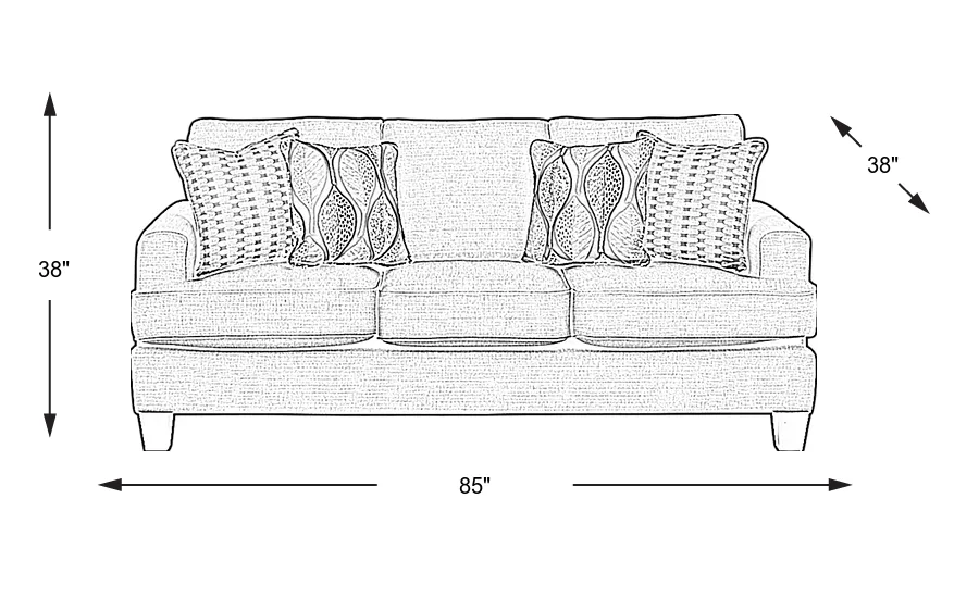 Dimension Image. Please refer to the Dimension Tab on this page for dimension details.
