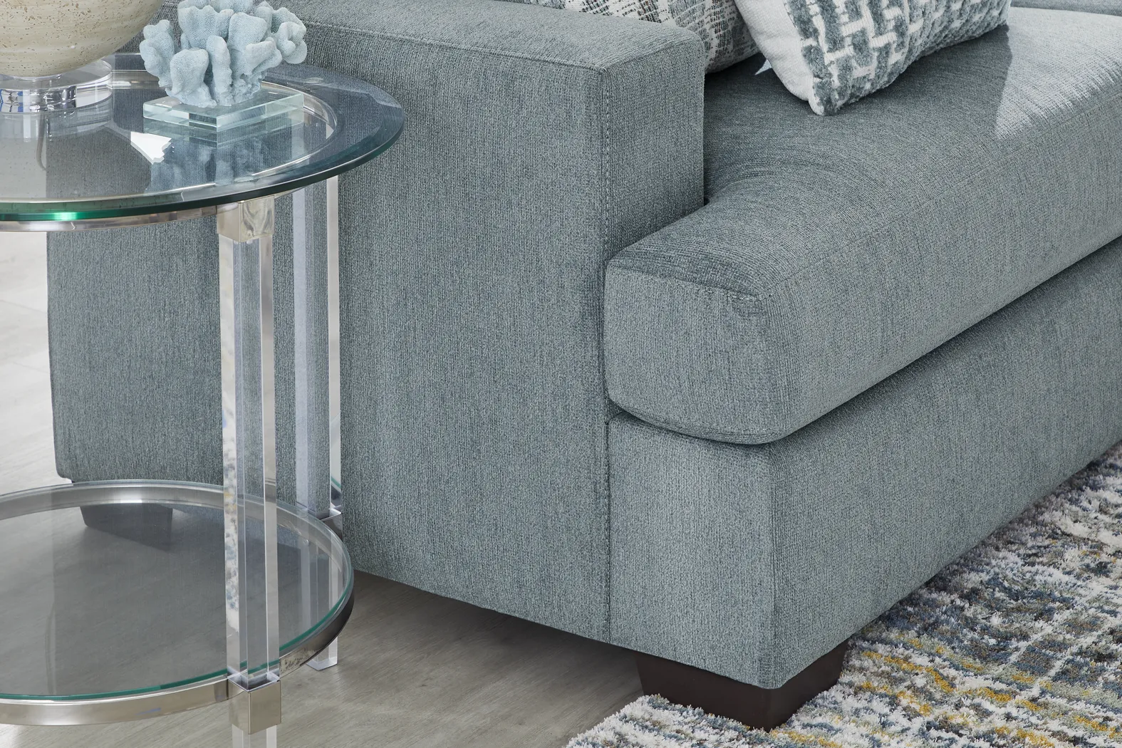 Cypress Street Sky 3 Pc Sectional Living Room - Image 4