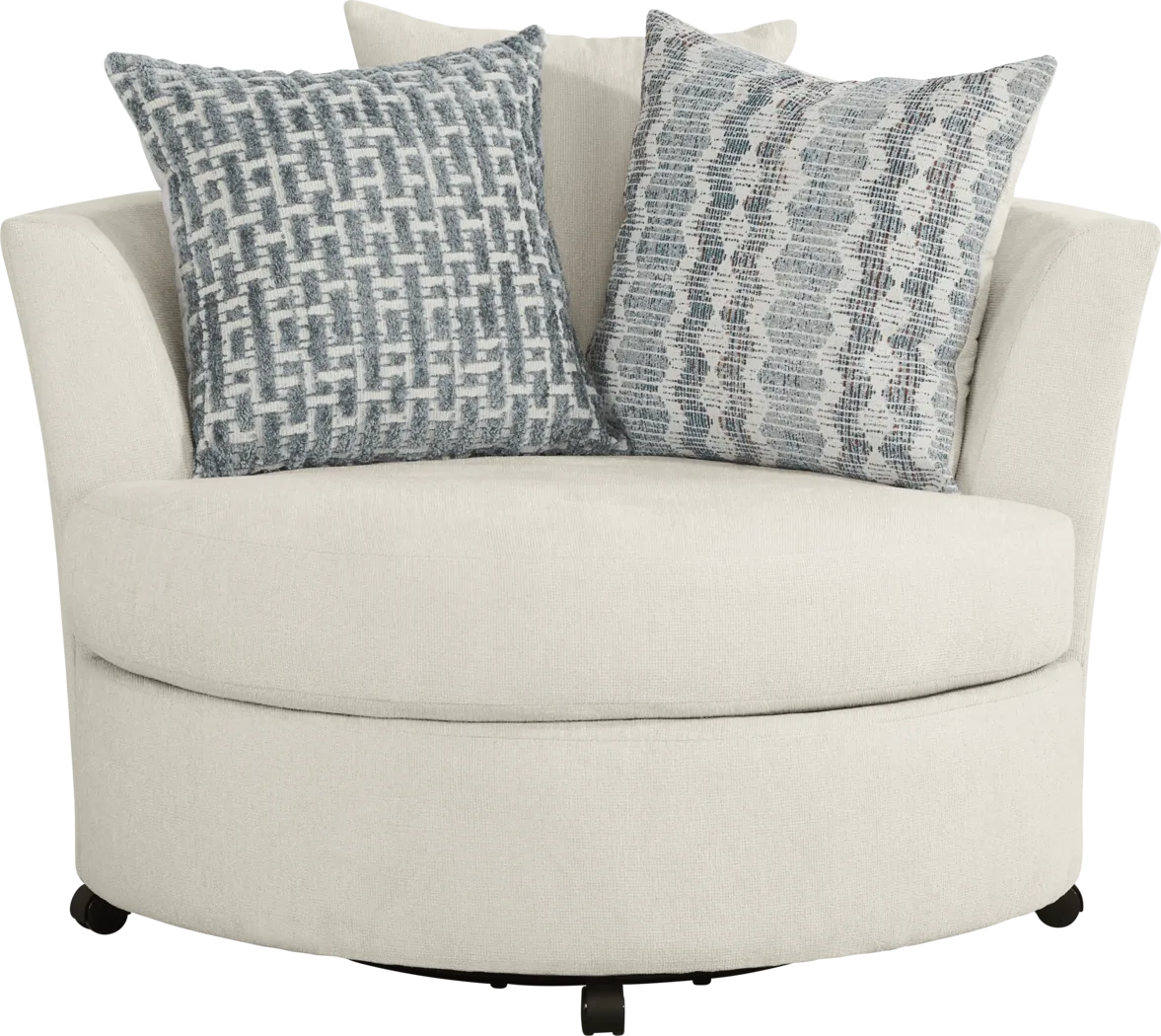 Cypress Street White Swivel Chair - Thumbnail - Image 2