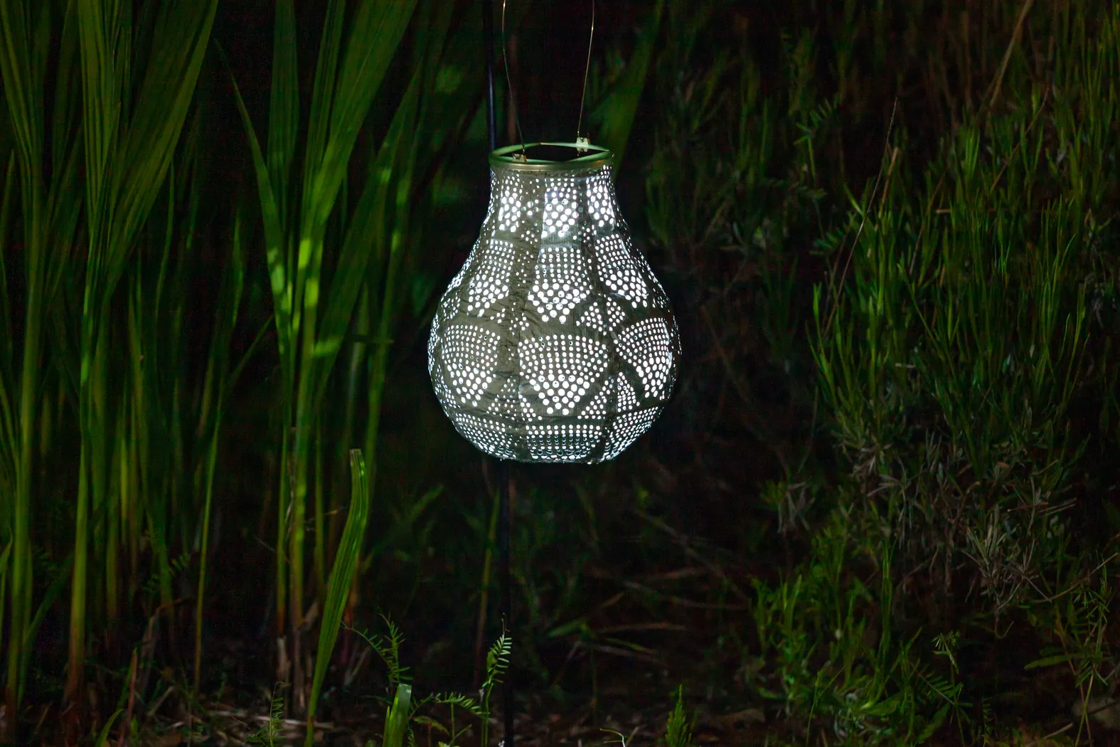 Cyra Creek Outdoor Sage Solar Lantern - Thumbnail - Image 13