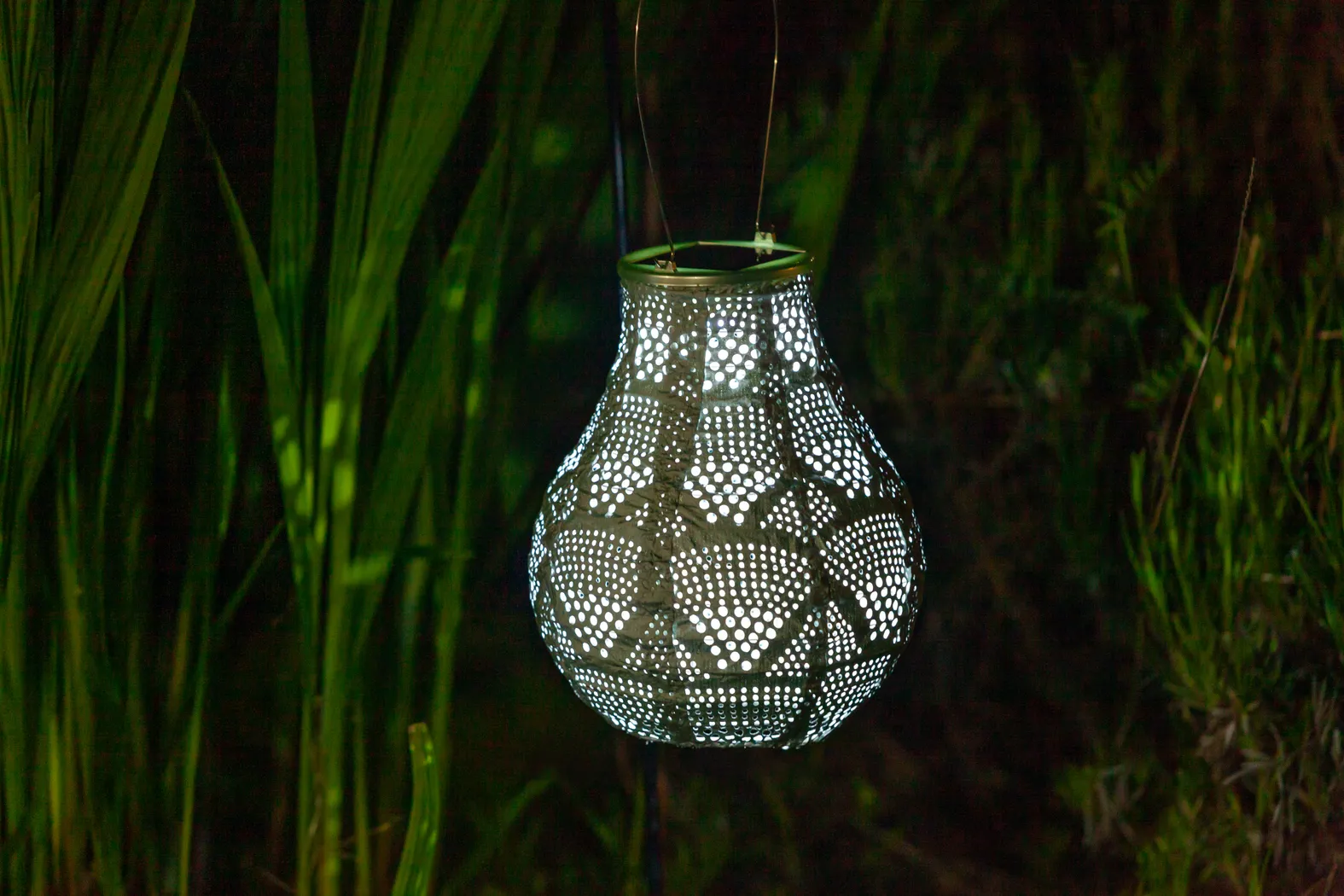 Cyra Creek Outdoor Sage Solar Lantern - Thumbnail - Image 14