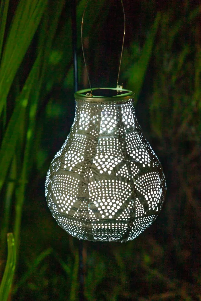 Cyra Creek Outdoor Sage Solar Lantern - Thumbnail - Image 15
