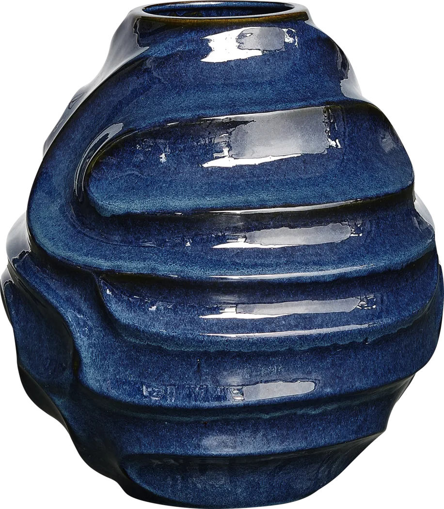 Cyria Navy Outdoor Vase - Thumbnail - Image 3