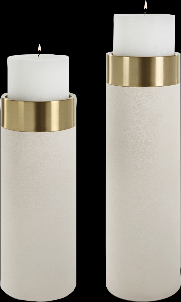 Cytta Brass Candle Holder, Set of 2 - Thumbnail - Image 1