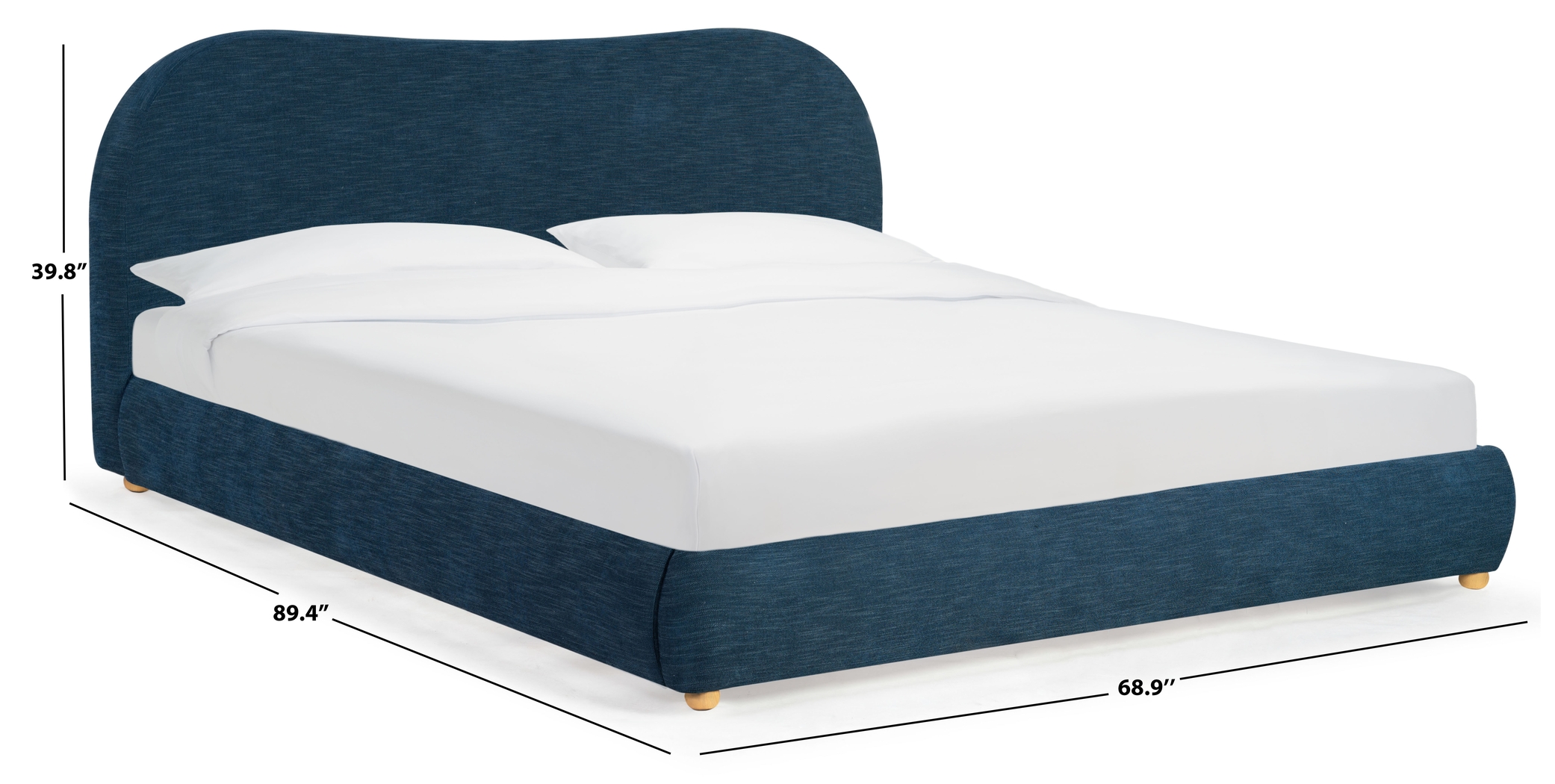 Cyur Navy Queen Bed - Thumbnail - Image 6