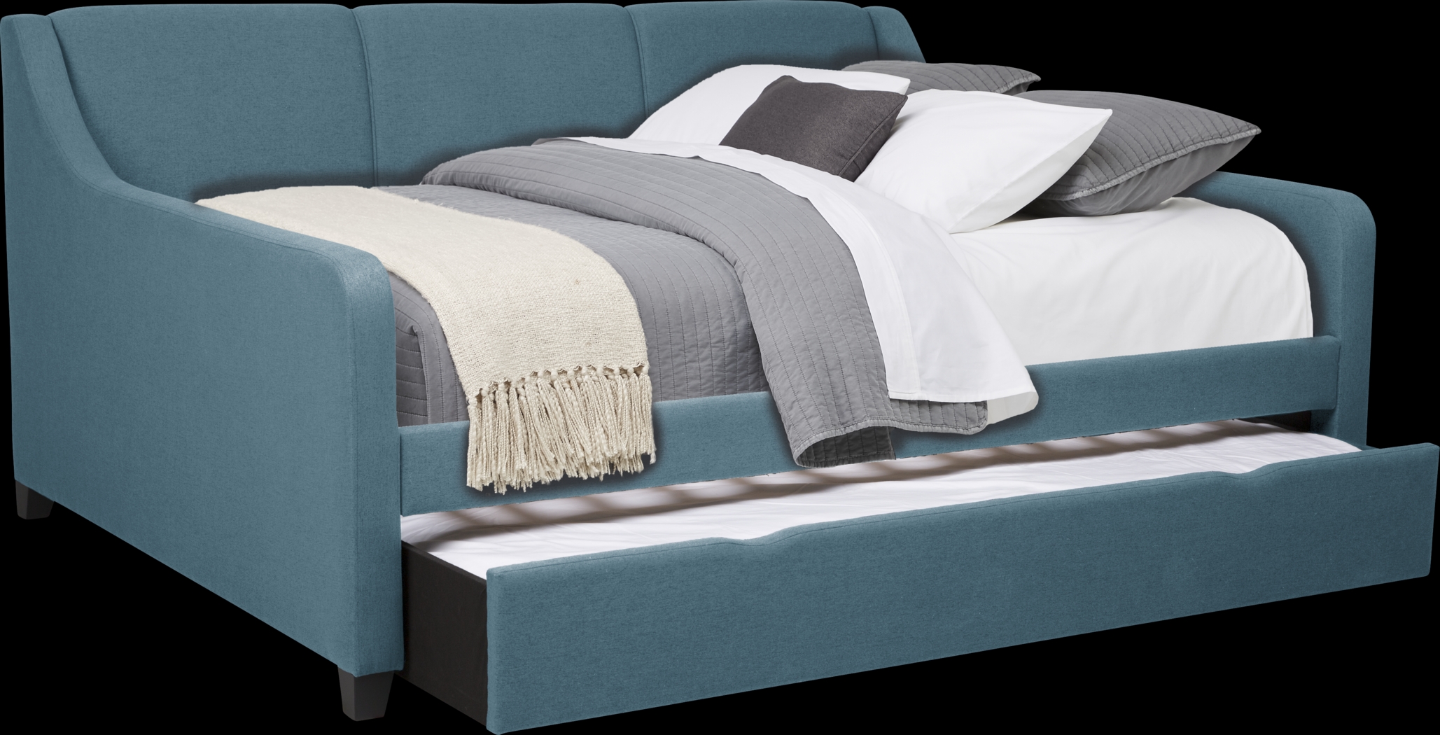 Daelan Blue Full Daybed with Twin Storage Trundle - Thumbnail - Image 2