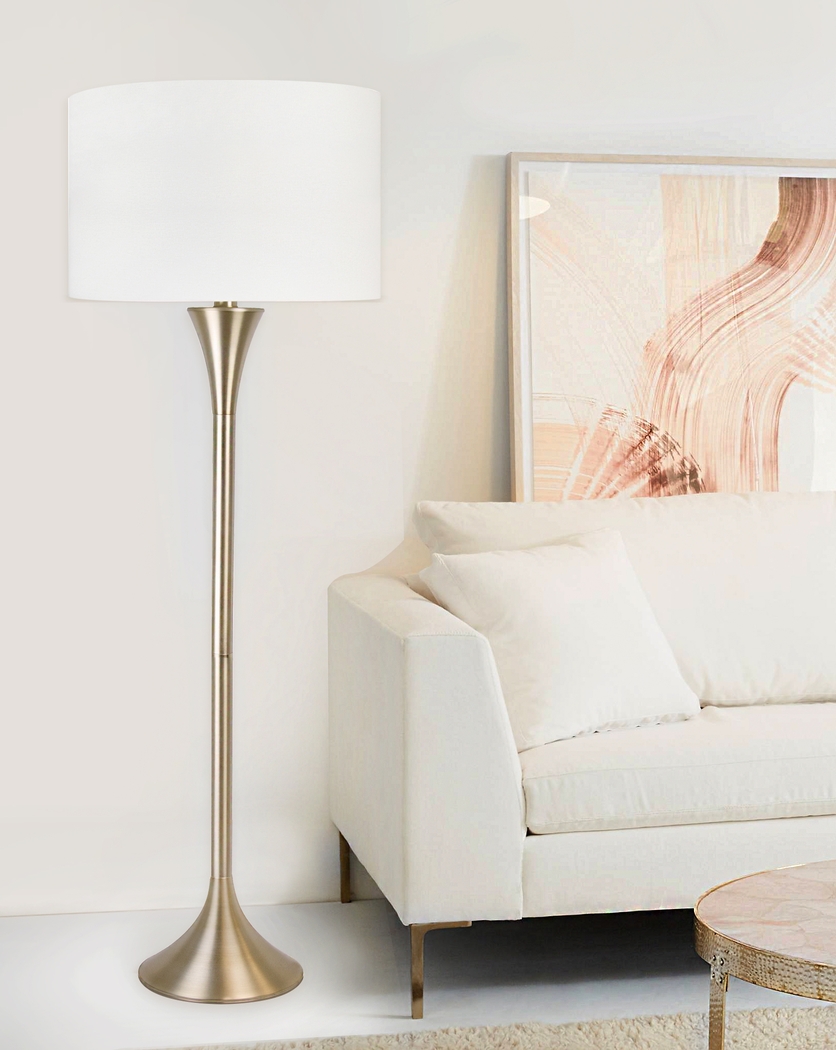 Daey Drive Gold Floor Lamp - Thumbnail - Image 3