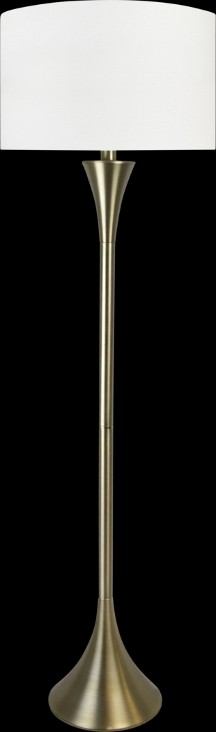 Daey Drive Gold Floor Lamp - Thumbnail - Image 1