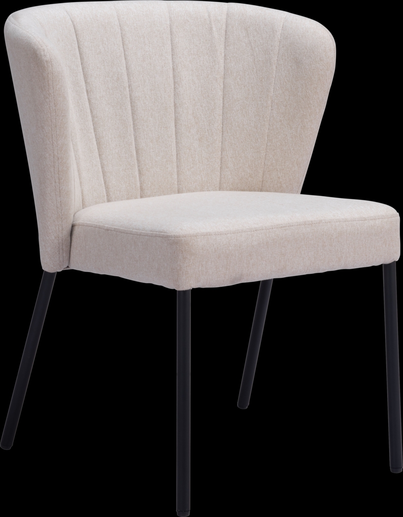 Daffodil Beige Side Chair, Set of 2 - Thumbnail - Image 3