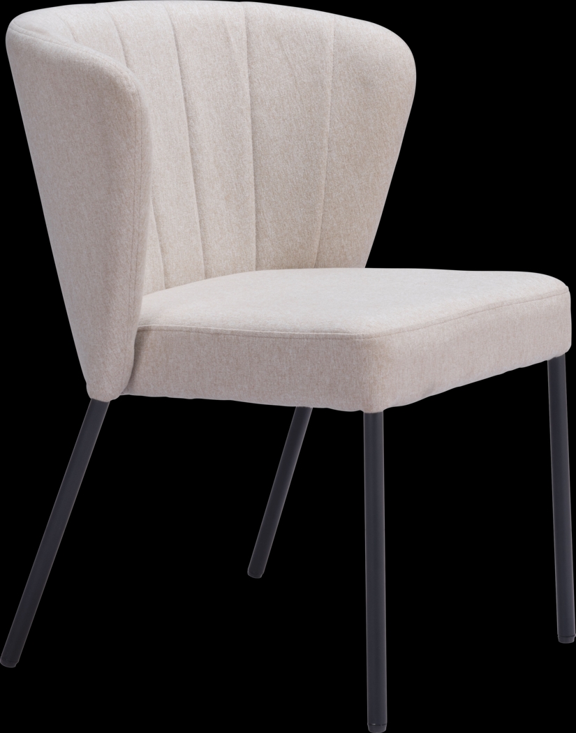 Daffodil Beige Side Chair, Set of 2 - Thumbnail - Image 4