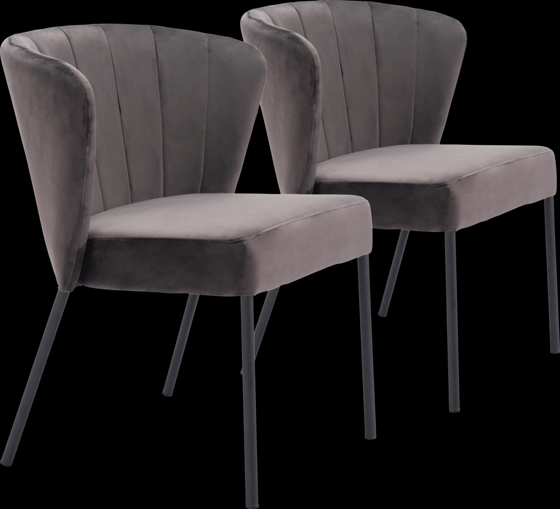 Daffodil Gray Side Chair, Set of 2 - Thumbnail - Image 1