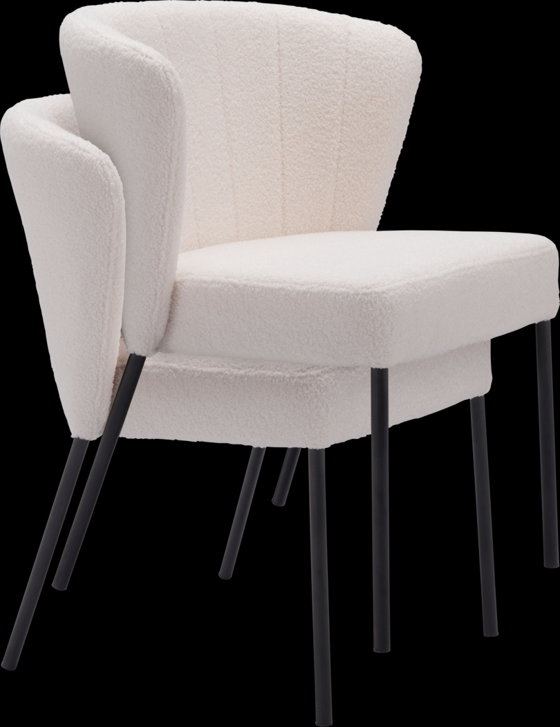 Daffodil White Side Chair, Set of 2 - Thumbnail - Image 9