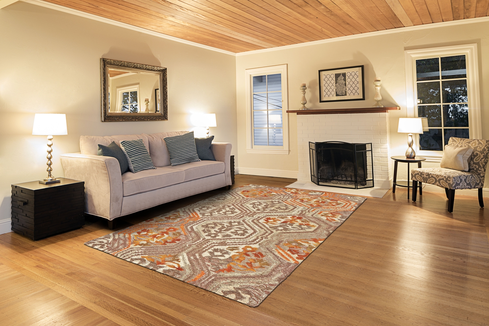 Dafina Brown 5' x 8' Rug - Thumbnail - Image 2