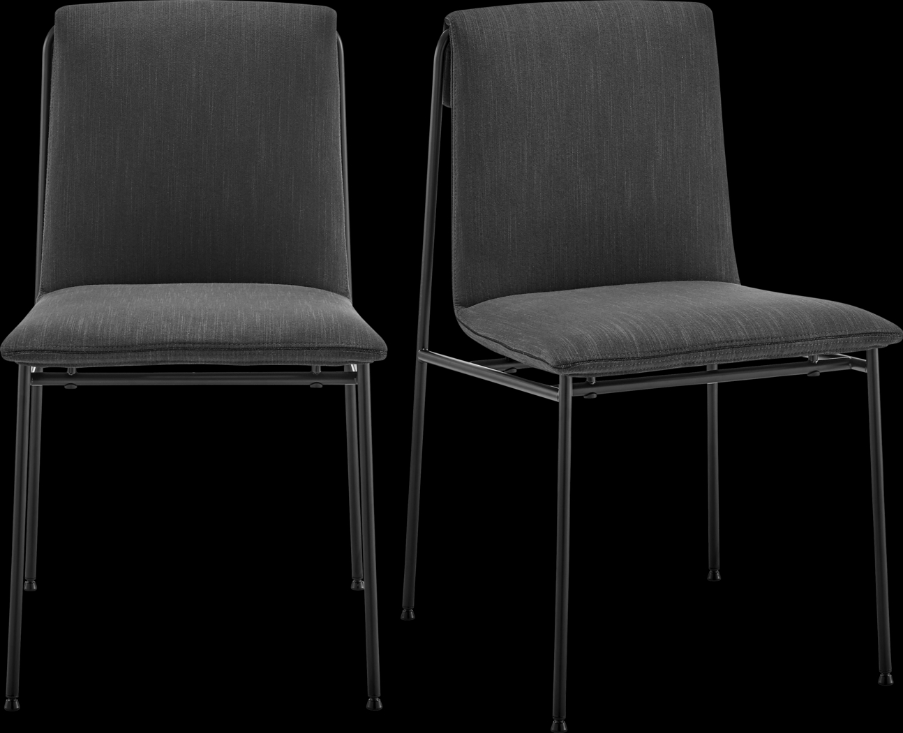 Dagnall Black Dining Chair, Set of 2 - Thumbnail - Image 1