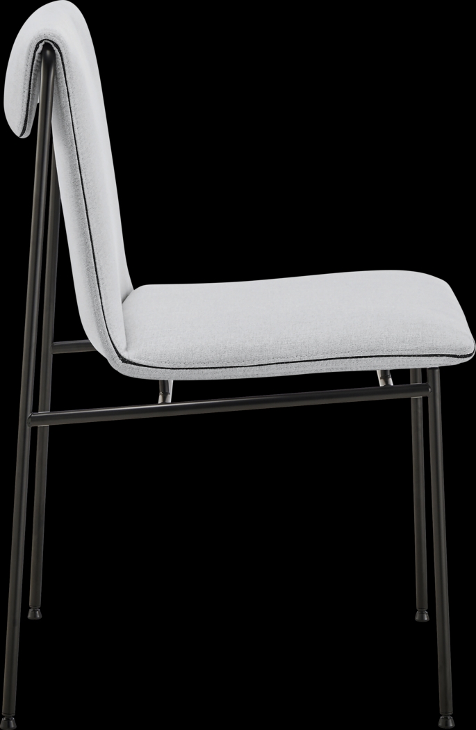 Dagnall Light Gray Dining Chair, Set of 2 - Thumbnail - Image 4