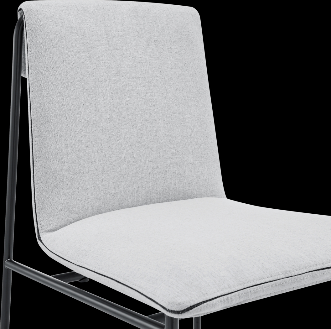 Dagnall Light Gray Dining Chair, Set of 2 - Thumbnail - Image 7