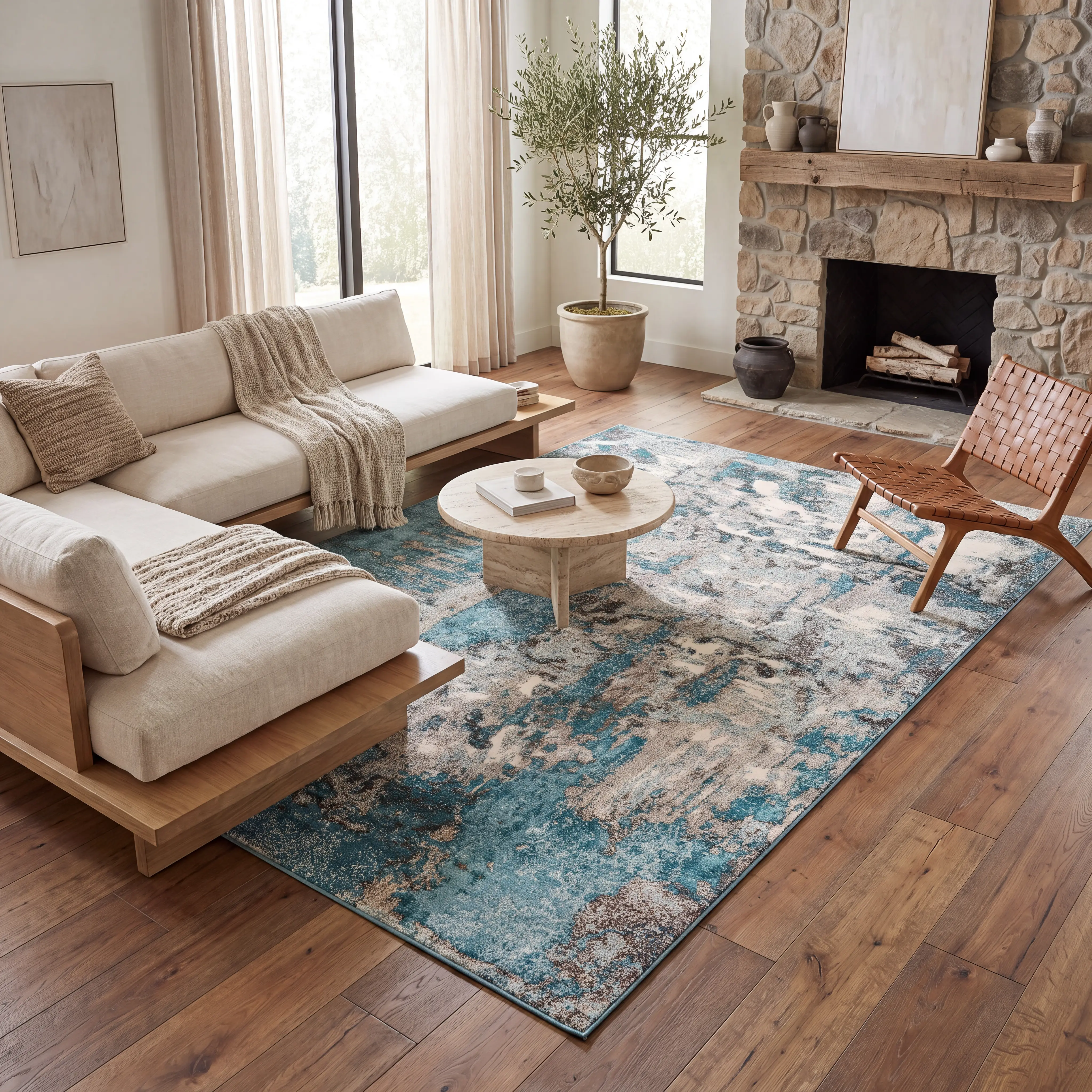 Dagny Ivory 6'7 x 9'6 Rug - Thumbnail - Image 3