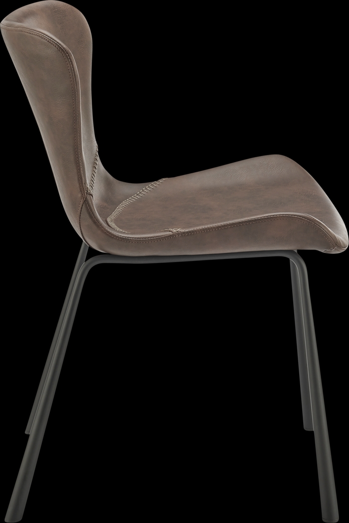 Daigle Brown Dining Chair, Set of 2 - Thumbnail - Image 4