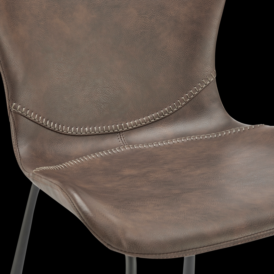 Daigle Brown Dining Chair, Set of 2 - Thumbnail - Image 7