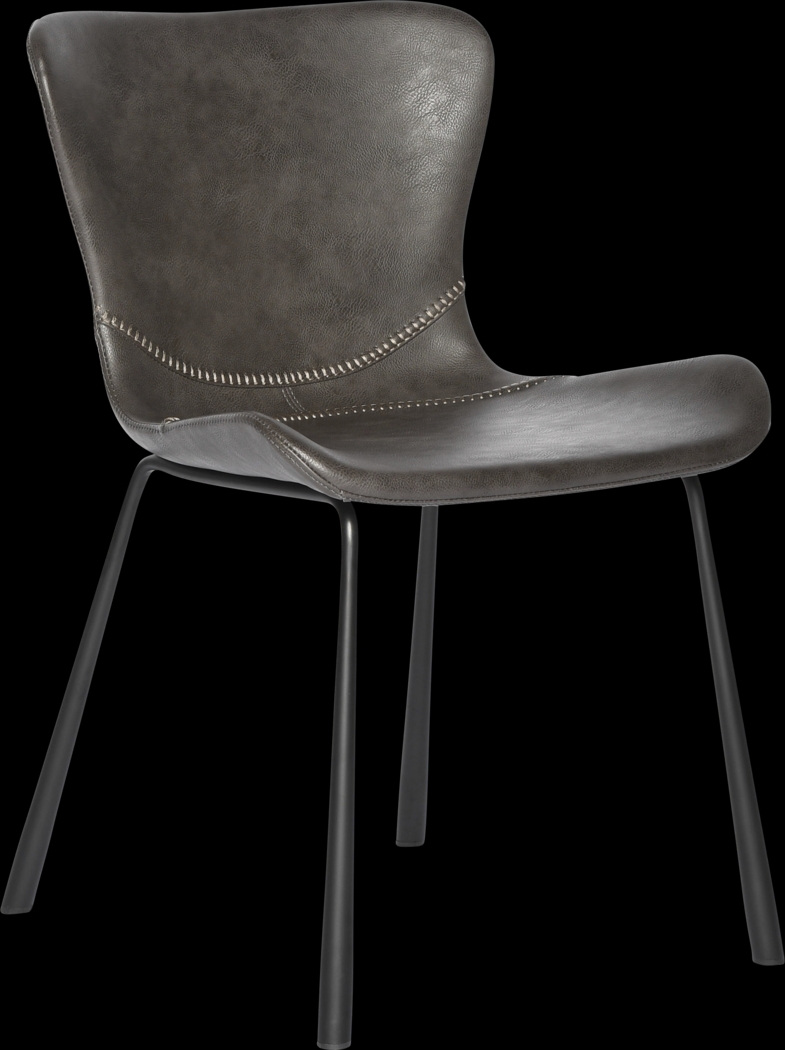 Daigle Dark Gray Dining Chair, Set of 2 - Thumbnail - Image 4