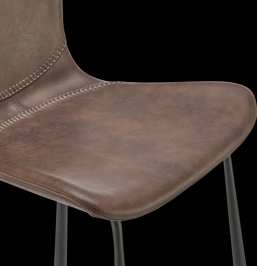 Daigle II Brown Counter Stool, Set of 2 - Thumbnail - Image 7