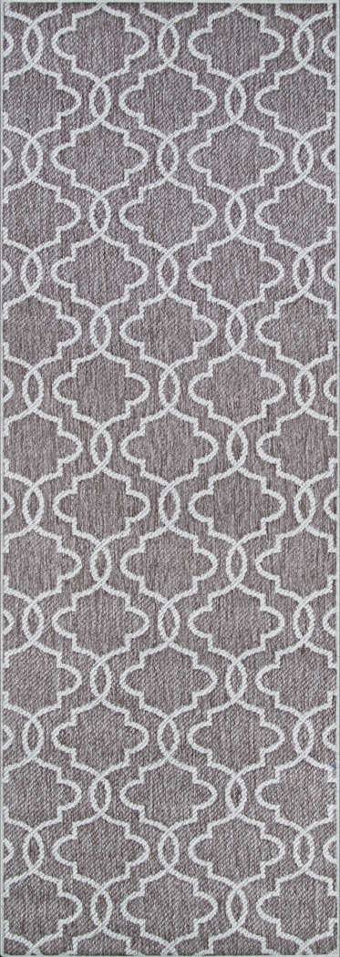Dailon Blue 2'3 x 7'10 Indoor/Outdoor Runner Rug - Thumbnail - Image 2