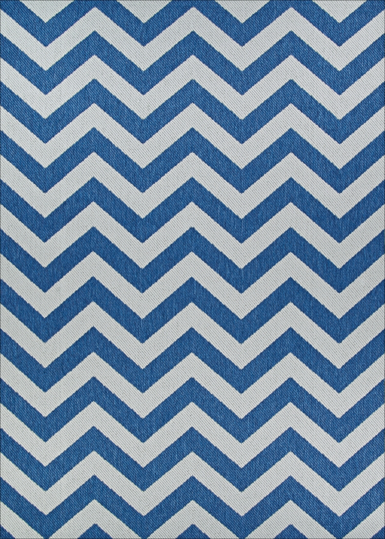 Dailon Blue 8'6 x 13 Indoor/Outdoor Rug - Thumbnail - Image 1