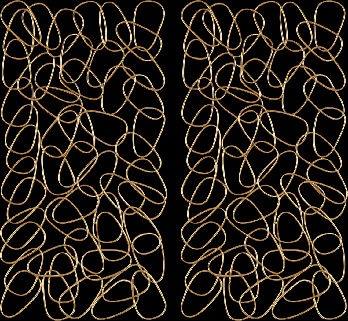 Dainer Gold Wall Decor, Set of 2 - Thumbnail - Image 1