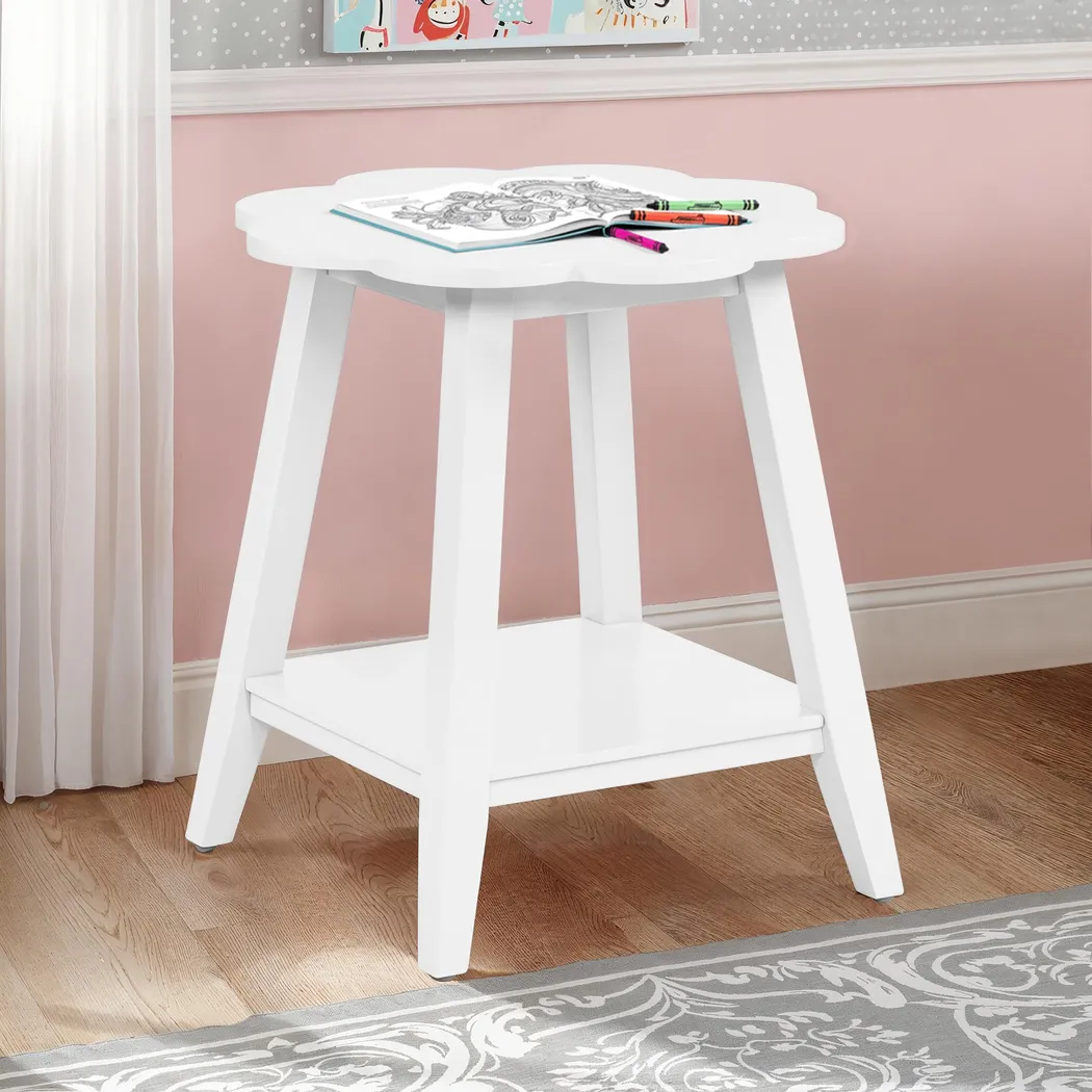 Daisy May White Accent Table - Thumbnail - Image 3