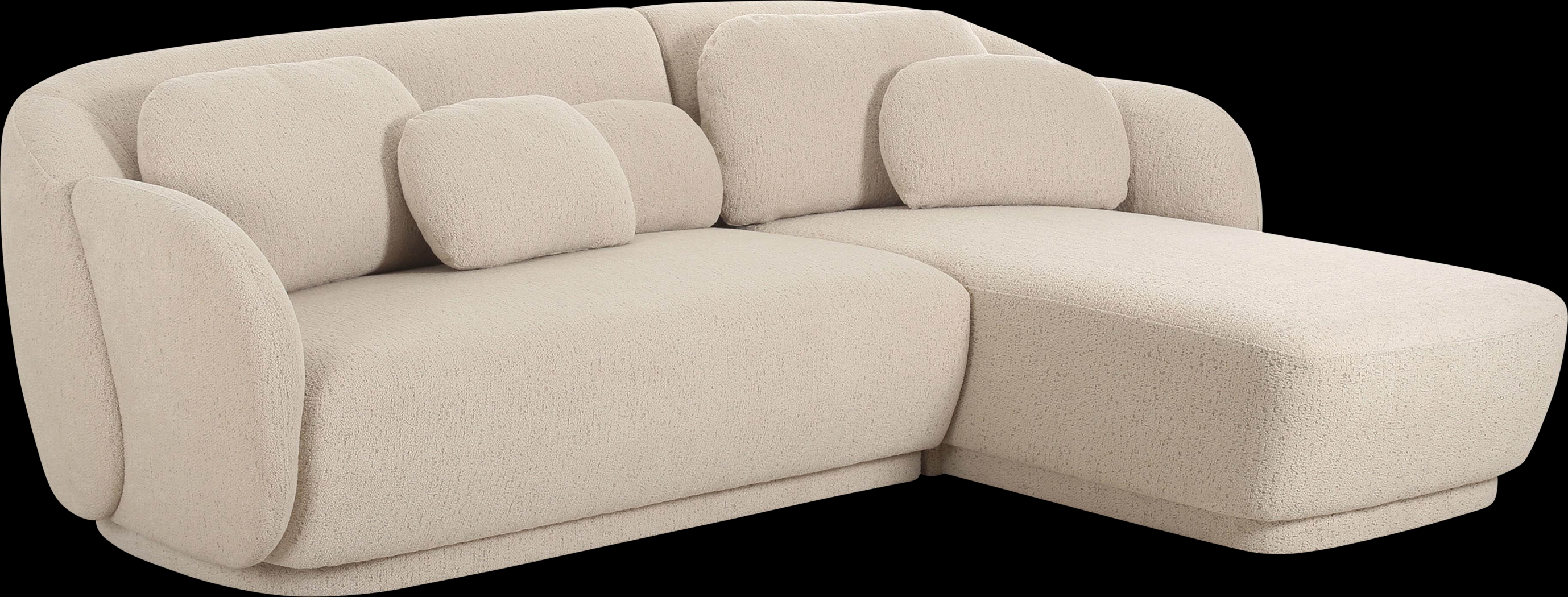 Daisylea Cream 2 Pc Right Arm Chaise Sectional - Thumbnail - Image 1
