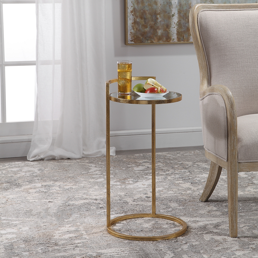Daisywood Gold Accent Table - Thumbnail - Image 3
