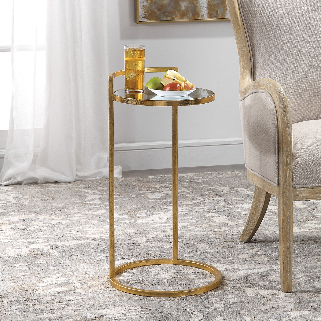 Daisywood Gold Accent Table - Thumbnail - Image 4