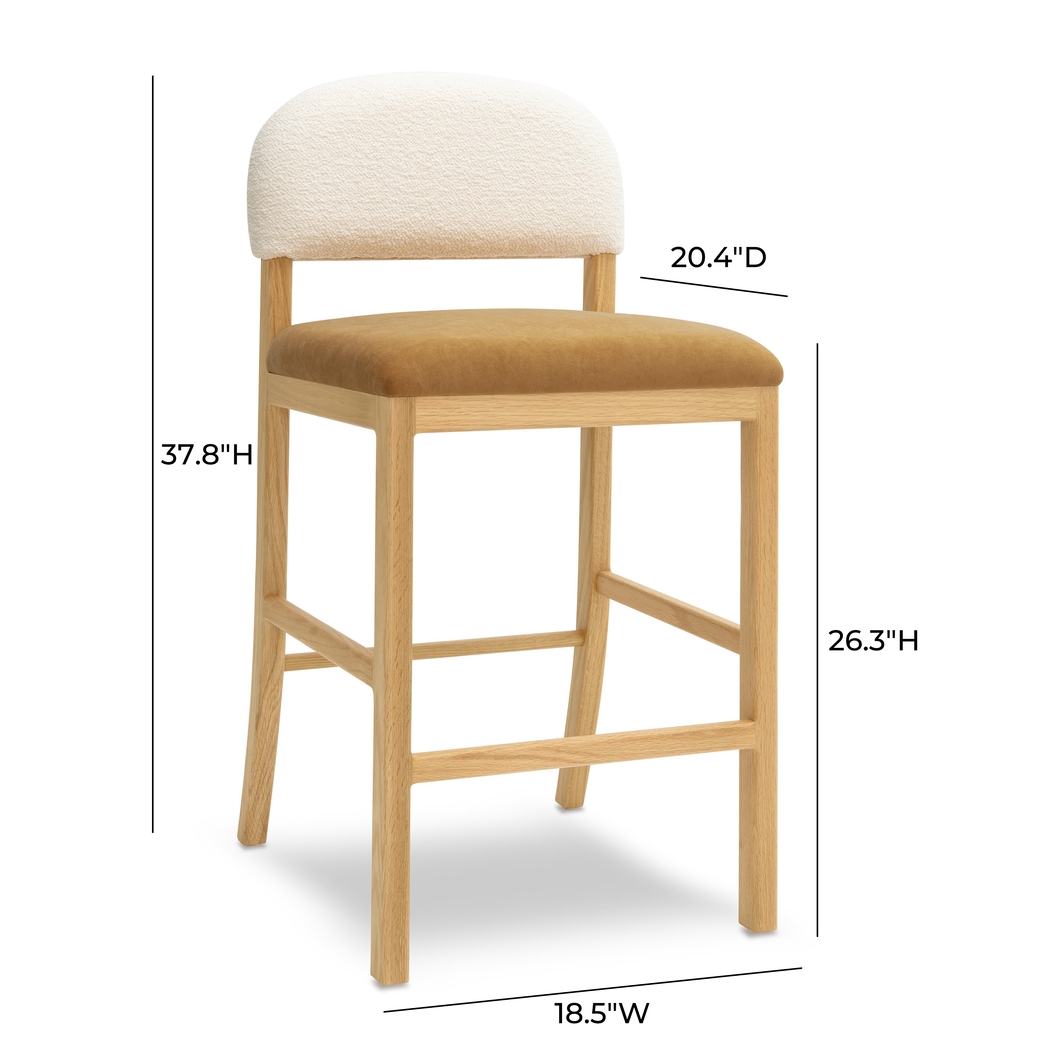 Dakotay Cognac Counter Height Stool - Thumbnail - Image 6