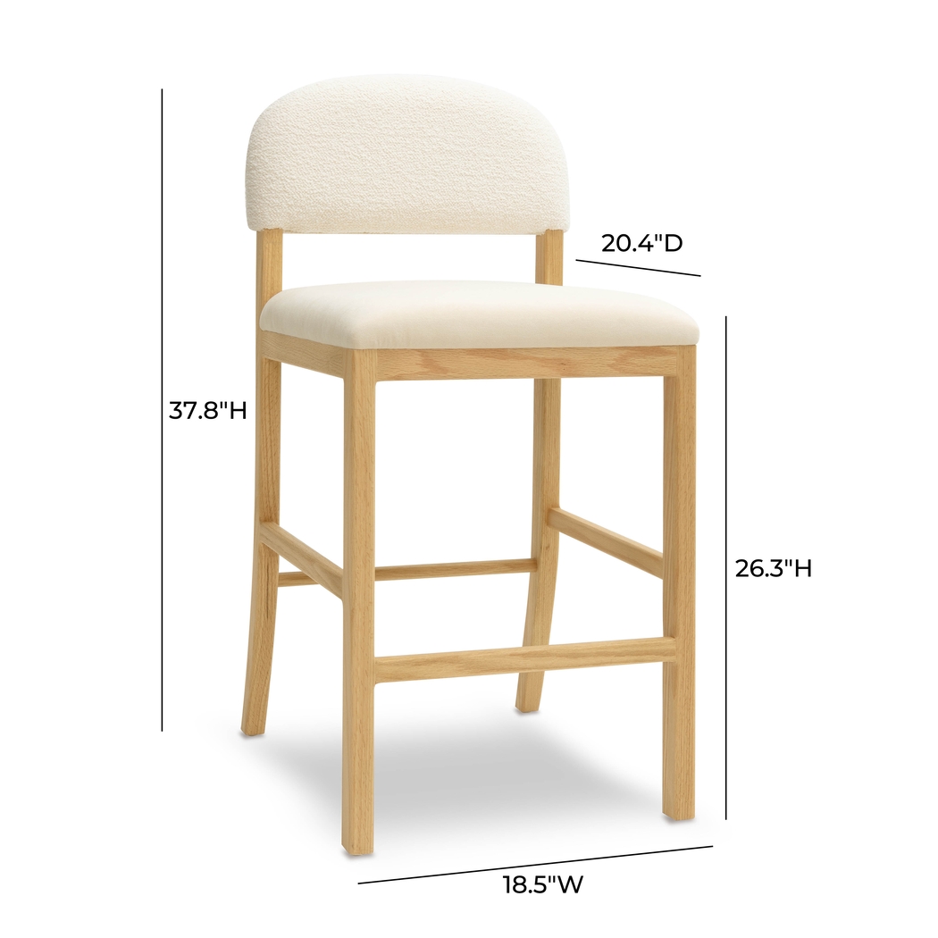Dakotay Cream Counter Height Stool - Thumbnail - Image 6