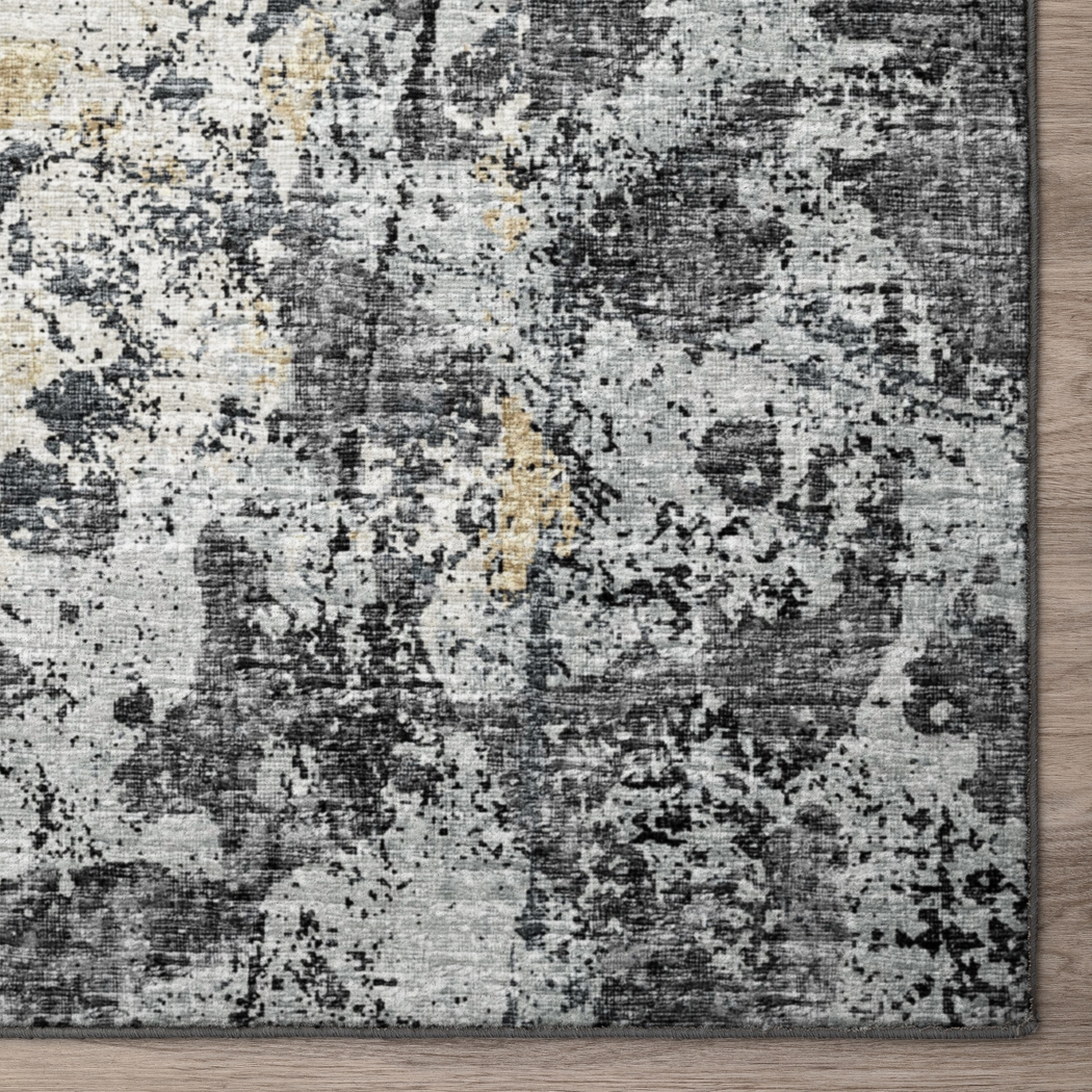Dalamon Black 3' x 5' Rug - Thumbnail - Image 2