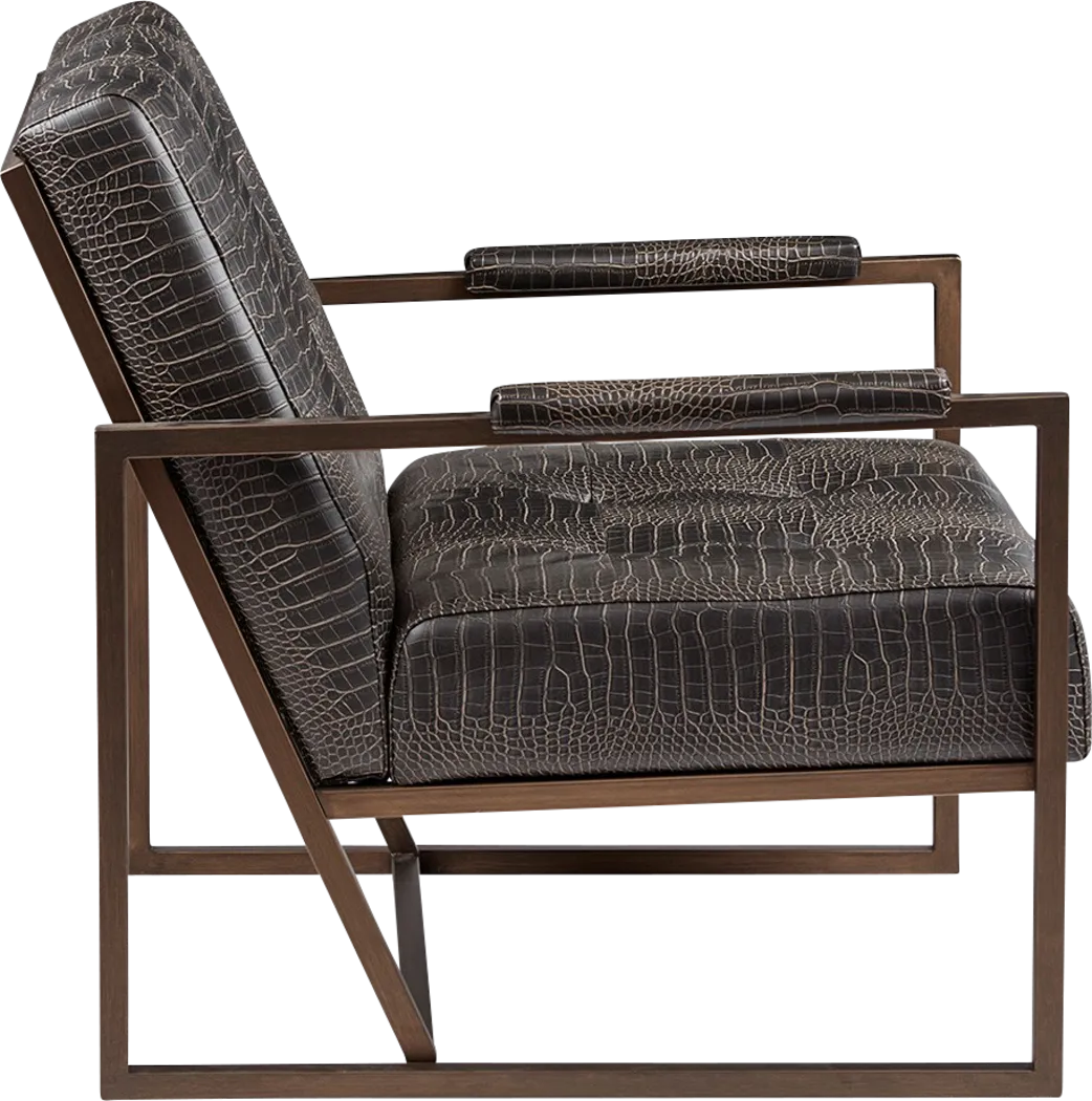 Dalark Brown Accent Chair - Thumbnail - Image 2