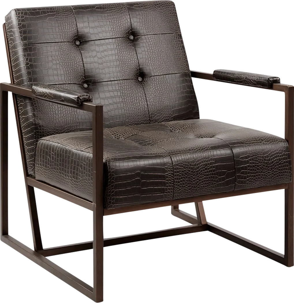 Dalark Brown Accent Chair - Thumbnail - Image 1