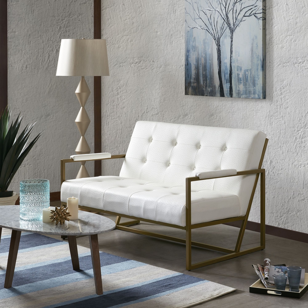 Dalark White Settee - Thumbnail - Image 5