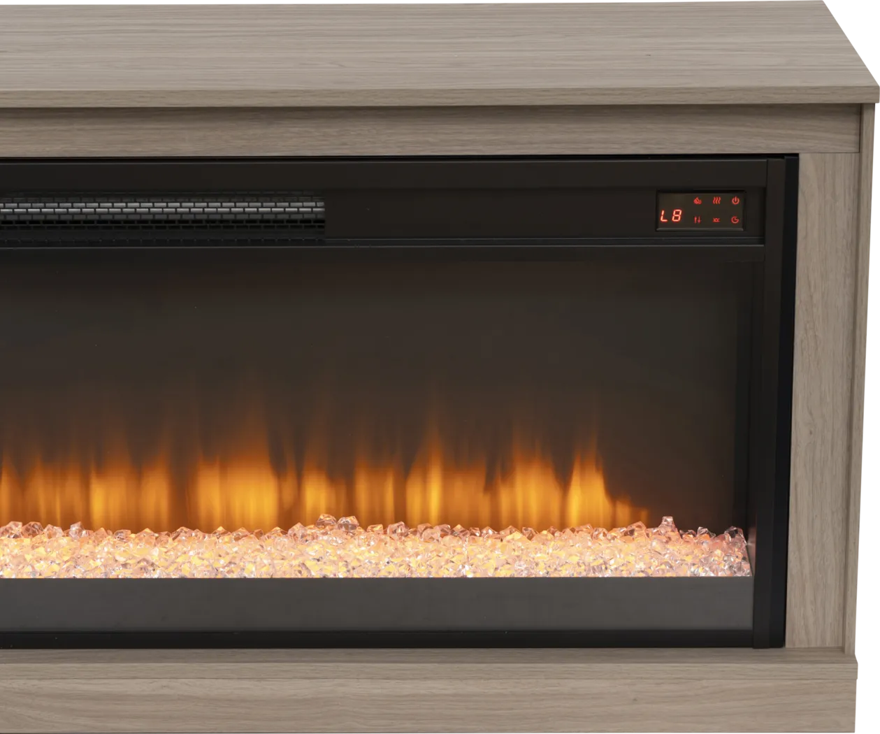 Dalder Light Brown 47 in. Console with Electric Fireplace - Thumbnail - Image 13