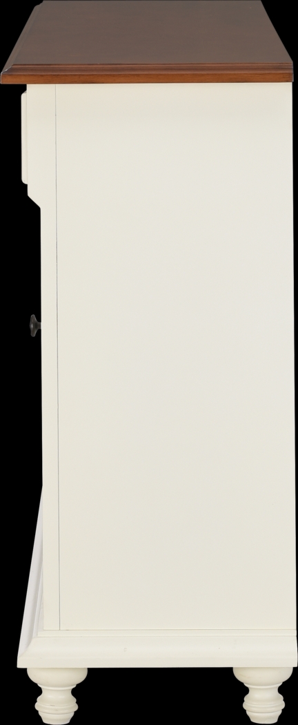 Dalecroft White 52 in. Console with Electric Fireplace - Thumbnail - Image 4