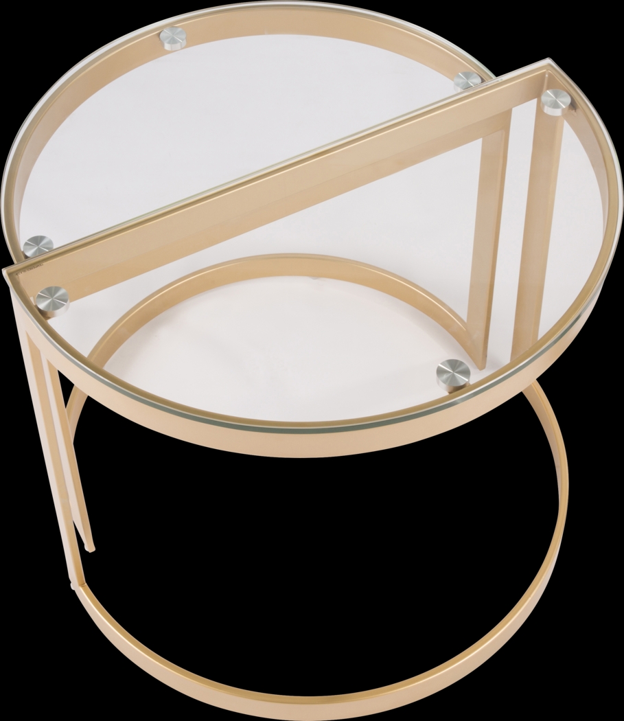 Daleford Gold Set of 2 Nesting Tables - Thumbnail - Image 4